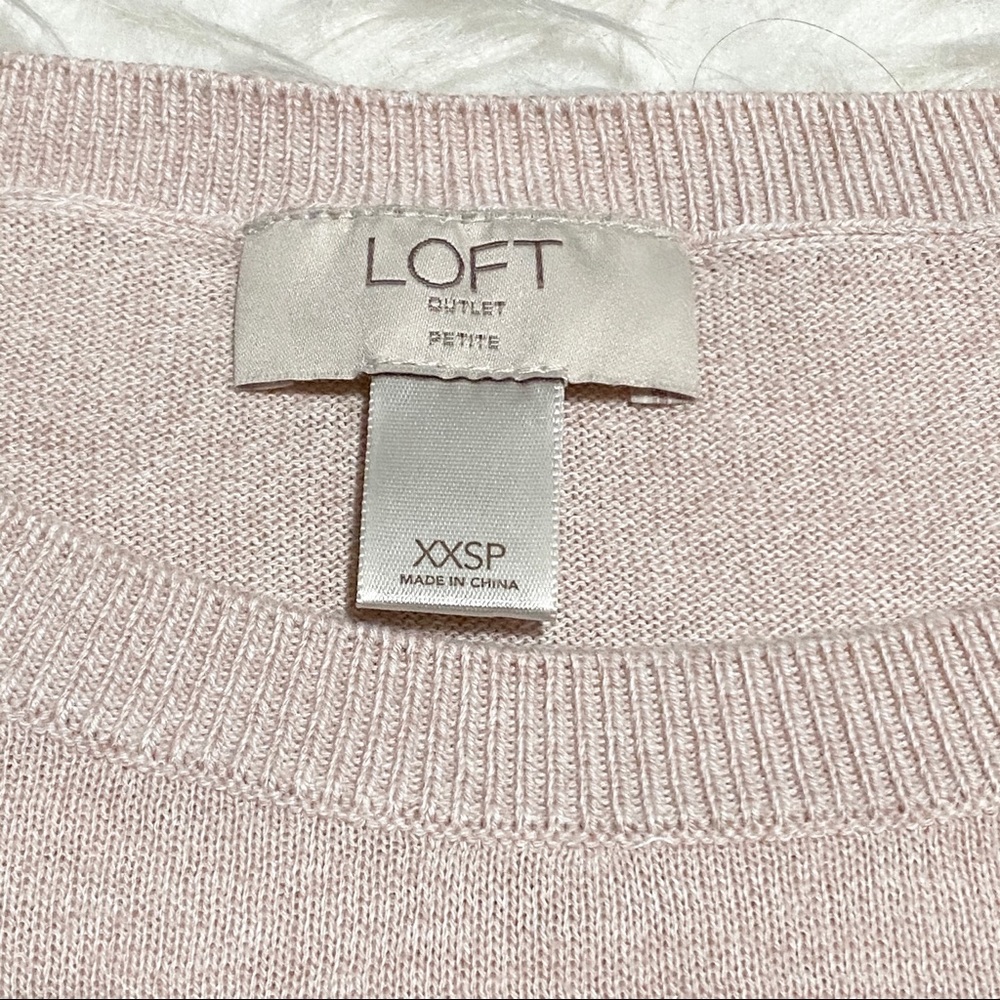 LOFT Blush Pink Sweater Top - Picture 3 of 5